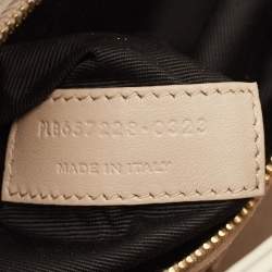 Pre Owned Saint Laurent Ivory Leather LE 5 À 7 Shoulder Bag