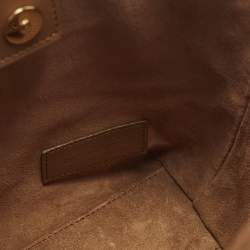 مملوكة مسبقًا Saint Laurent Toy Mini Brown Leather Shopper Tote