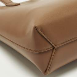 مملوكة مسبقًا Saint Laurent Toy Mini Brown Leather Shopper Tote