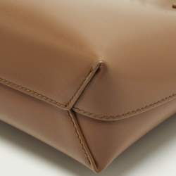 مملوكة مسبقًا Saint Laurent Toy Mini Brown Leather Shopper Tote