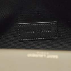 Pre Owned حقيبة كلتش سان لوران مظروف مونوغرام جلد أسود