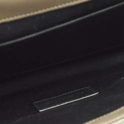 Pre Owned حقيبة كلتش سان لوران مظروف مونوغرام جلد أسود