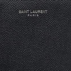 Pre Owned Saint Laurent Black Leather Bifold Wallet