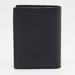 Pre Owned Saint Laurent Black Leather Bifold Wallet