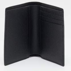 Pre Owned Saint Laurent Black Leather Bifold Wallet