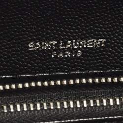 Pre Owned محفظة سان لوران جلد ماتيلاسيه أسود كاساندرا