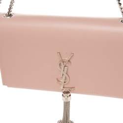 مملوكة مسبقًا Saint Laurent Pink Leather Medium Kate Tassel Shoulder Bag