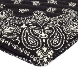 Pre Owned حقيبة صغيرة سان لوران قماش مونوغرامي سوداء بحمالة معصم