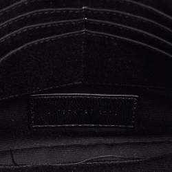 Pre Owned حقيبة صغيرة سان لوران قماش مونوغرامي سوداء بحمالة معصم