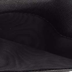 مملوكة مسبقًا Saint Laurent Black Leather Flap Bifold Long Wallet