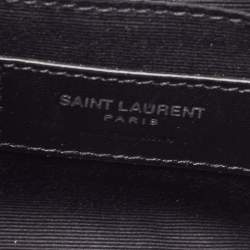 Pre Owned Saint Laurent Light Beige Matelassé Leather Lou Belt Bag