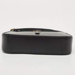 Pre Owned Saint Laurent Black Leather LE 5 À 7 Shoulder Bag