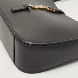 Pre Owned Saint Laurent Black Leather LE 5 À 7 Shoulder Bag