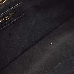 Pre Owned Saint Laurent Black Leather LE 5 À 7 Shoulder Bag
