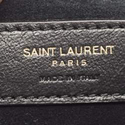 Pre Owned Saint Laurent Black Leather LE 5 À 7 Shoulder Bag