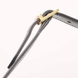 Pre Owned Saint Laurent Black Leather LE 5 À 7 Shoulder Bag