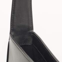 Pre Owned Saint Laurent Black Leather LE 5 À 7 Shoulder Bag