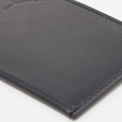 Pre Owned Saint Laurent Black Leather Pocket Mirror Case