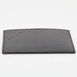 Pre Owned Saint Laurent Black Leather Pocket Mirror Case