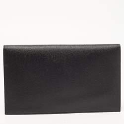 Pre Owned Saint Laurent Black Leather Uptown Pouch