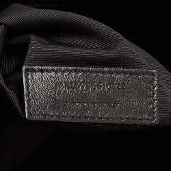 Pre Owned Saint Laurent Black Quilted Leather Maxi Icare Shopping Tote