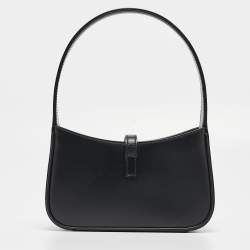 Pre Owned Saint Laurent Black Leather Mini LE 5 À 7 Shoulder Bag