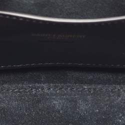 Pre Owned Saint Laurent Black Leather Mini LE 5 À 7 Shoulder Bag