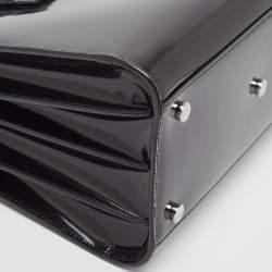 Pre Owned Saint Laurent Black Patent Leather Small Classic Sac De Jour Tote