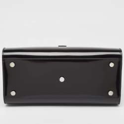 Pre Owned Saint Laurent Black Patent Leather Small Classic Sac De Jour Tote