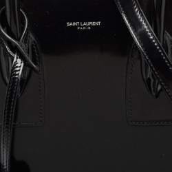 Pre Owned Saint Laurent Black Patent Leather Small Classic Sac De Jour Tote