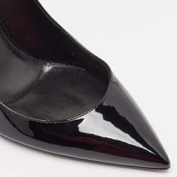 Pre Owned Saint Laurent Black Patent Leather Opyum Pumps Size 39