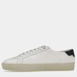 Saint Laurent Optic White/Black Court Classic Sneaker EU 38