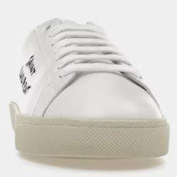 Saint Laurent Optic White/Black Court Classic Sneaker EU 38