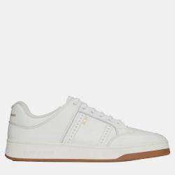 Saint Laurent White Leather Low Top Sneaker EU 39