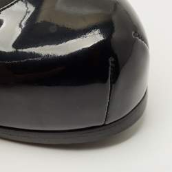 Pre Owned Saint Laurent Black Patent Tribtoo Pumps Size 36.5