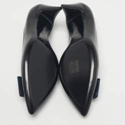 Pre Owned Saint Laurent Black Lizard Leather Anai Pumps Size 39