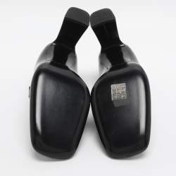 Pre Owned Saint Laurent Chloe 90 Tasseled Size 37 Black Leather Pumps