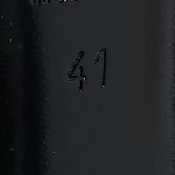 Pre Owned Saint Laurent LA 16 Size 41 Black Leather Slide Sandals