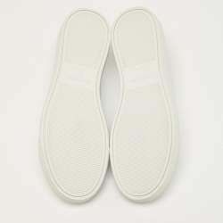 Pre Owned حذاء رياضي سان لوران أندي  جلد أبيض عنق منخفض مقاس 39