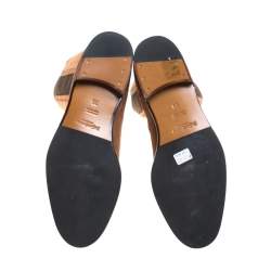 Pre Owned بوت للركبة سان لوران باريس تفاصيل خياطة إلاستيك وسويدي بني مقاس 35