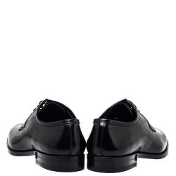 Saint Laurent Black Leather Lace Up Derby Size 38   