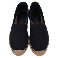 Pre Owned Saint Laurent Paris Black Canvas Espadrilles Size EU 40