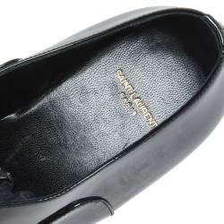 Saint Laurent Black Patent Leather Lace Up Oxfords Size 37.5