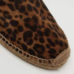 Pre Owned Yves Saint Laurent Brown Suede Slip on Loafers Size 39