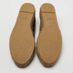 Pre Owned Yves Saint Laurent Brown Suede Slip on Loafers Size 39