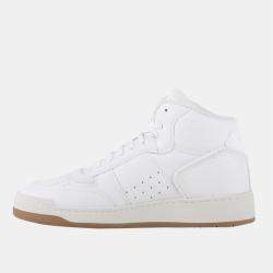 Pre Owned Saint Laurent Paris White SL24 Mid Top Sneaker Size EU 38.5