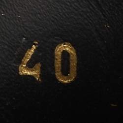 Pre Owned Saint Laurent Paris White/Black Calf hair Slip On Sneakers Size 40