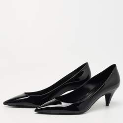 Pre Owned Saint Laurent Paris Black Patent Leather Anja Pumps Size 36