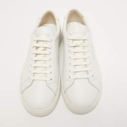 Saint Laurent Paris White Leather Andy Sneakers Size 37.5