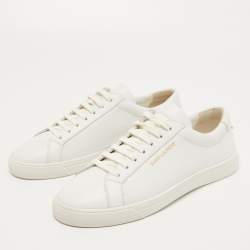 Saint Laurent Paris White Leather Andy Sneakers Size 37.5